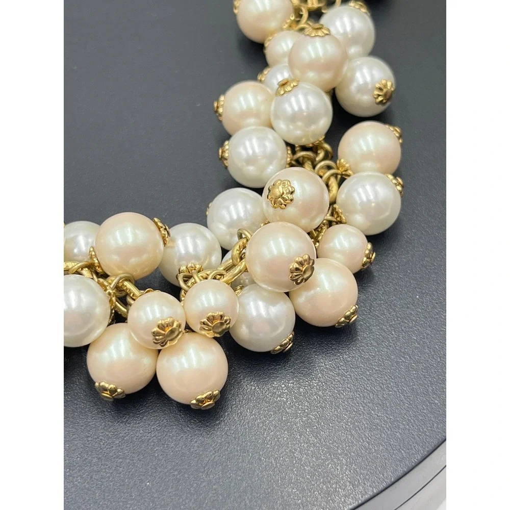 Kate Spade New York White Light Pink Faux Pearl Baubles Cha Cha Bracelet 
8" - Picture 3 of 8